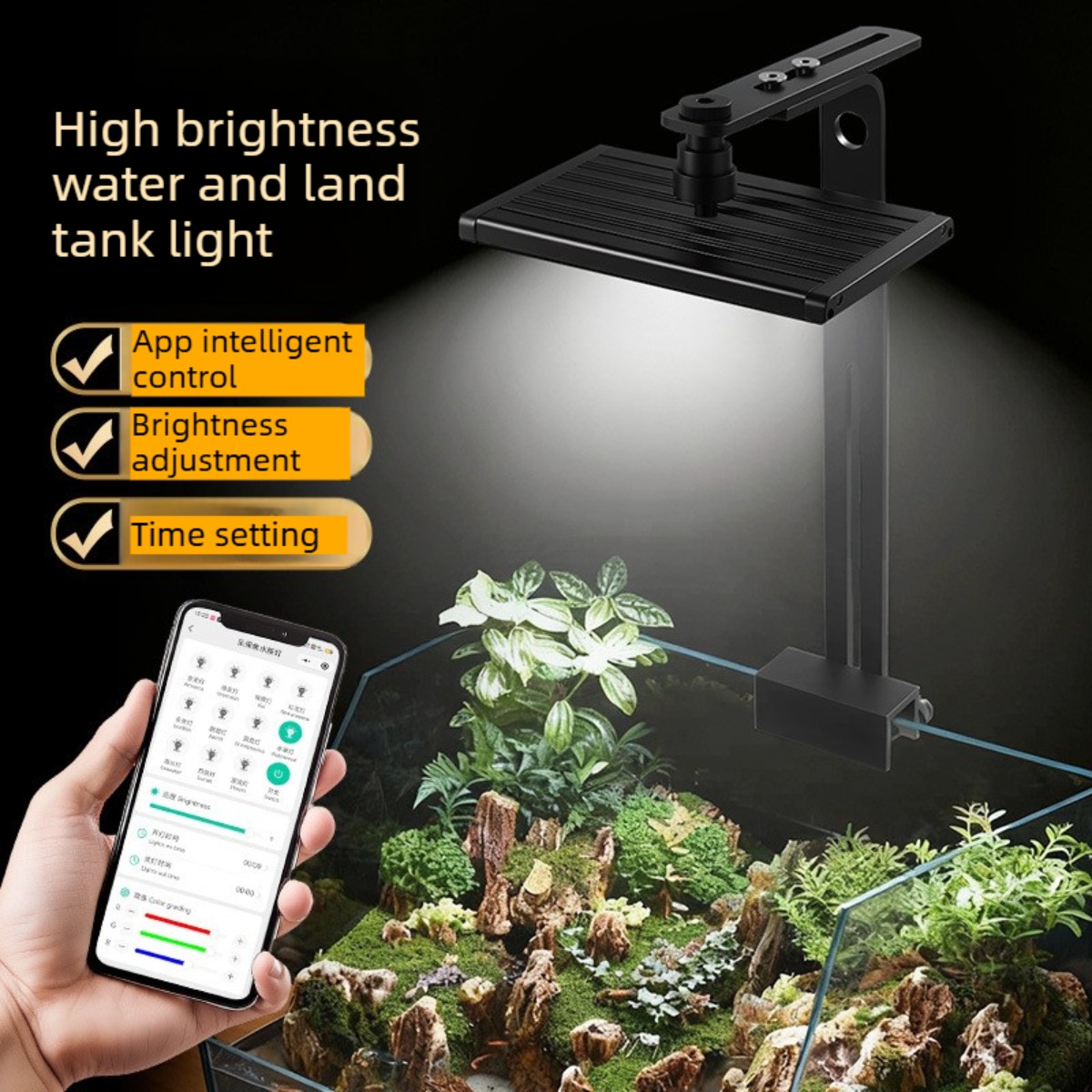 Planted Aquarium Freshwater - Dimmable LED Aquarium Light with APP