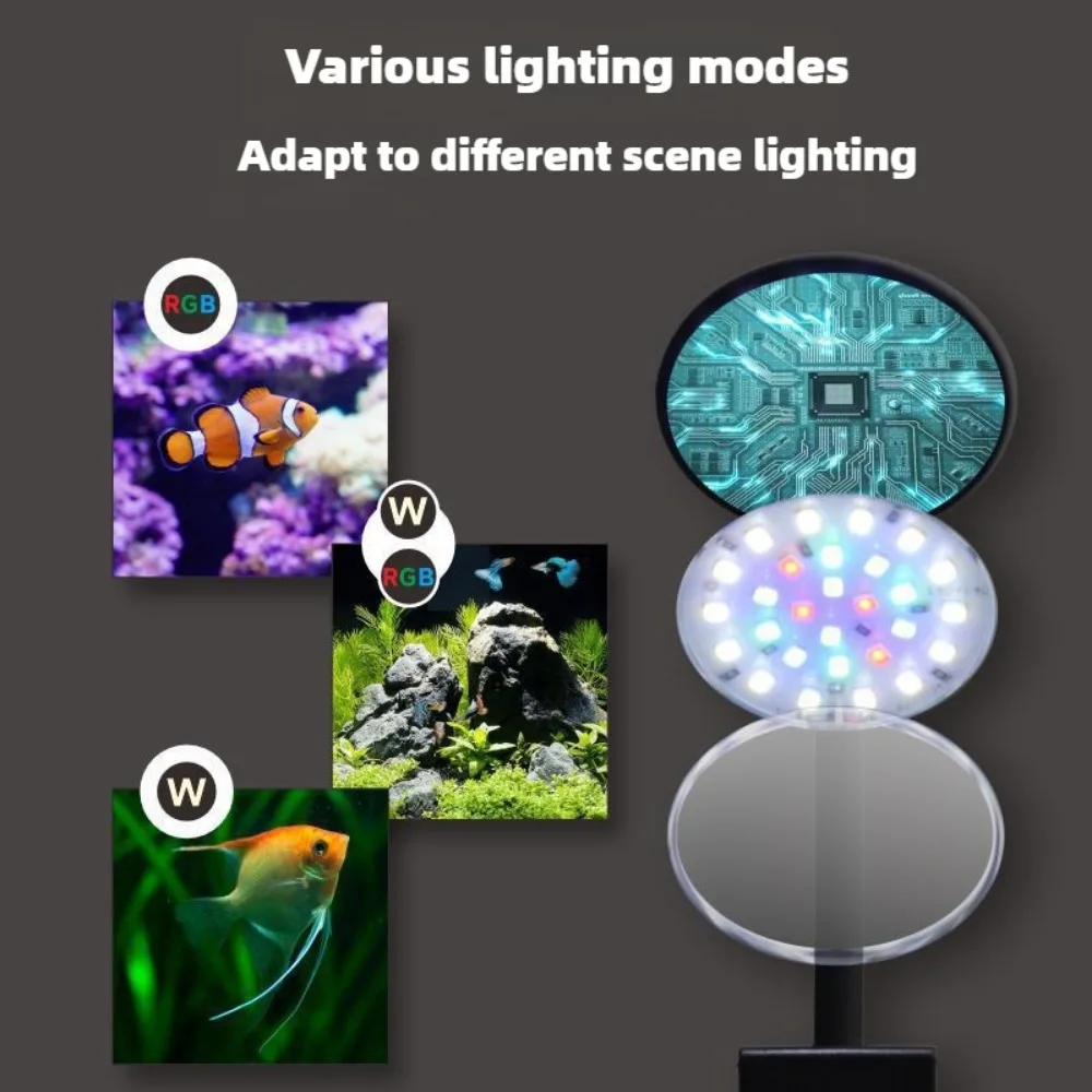 Clip on LED Aquarium Light Dim - Planted Aquarium Freshwater ulasan dan harga