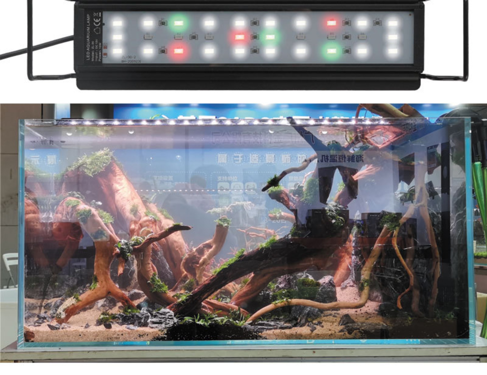LED Aquarium Light 12 Inch wit - Planted Aquarium Freshwater ulasan dan harga