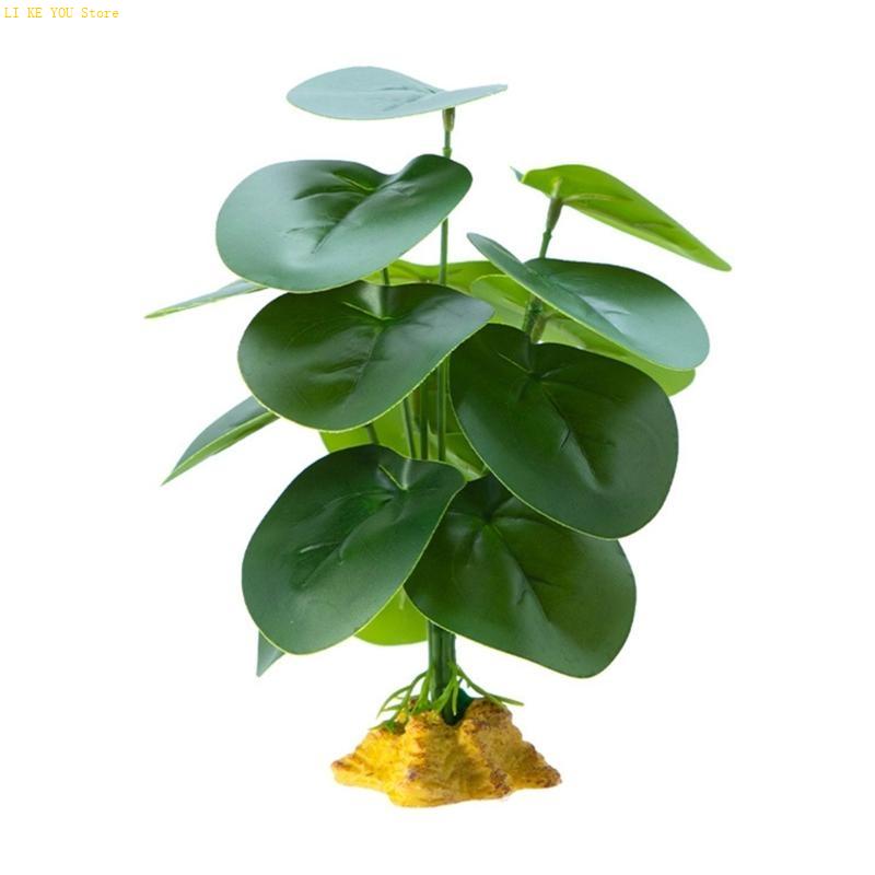 W3JE Terrarium Decorative Plan - Planted Aquarium Jungle ulasan dan harga