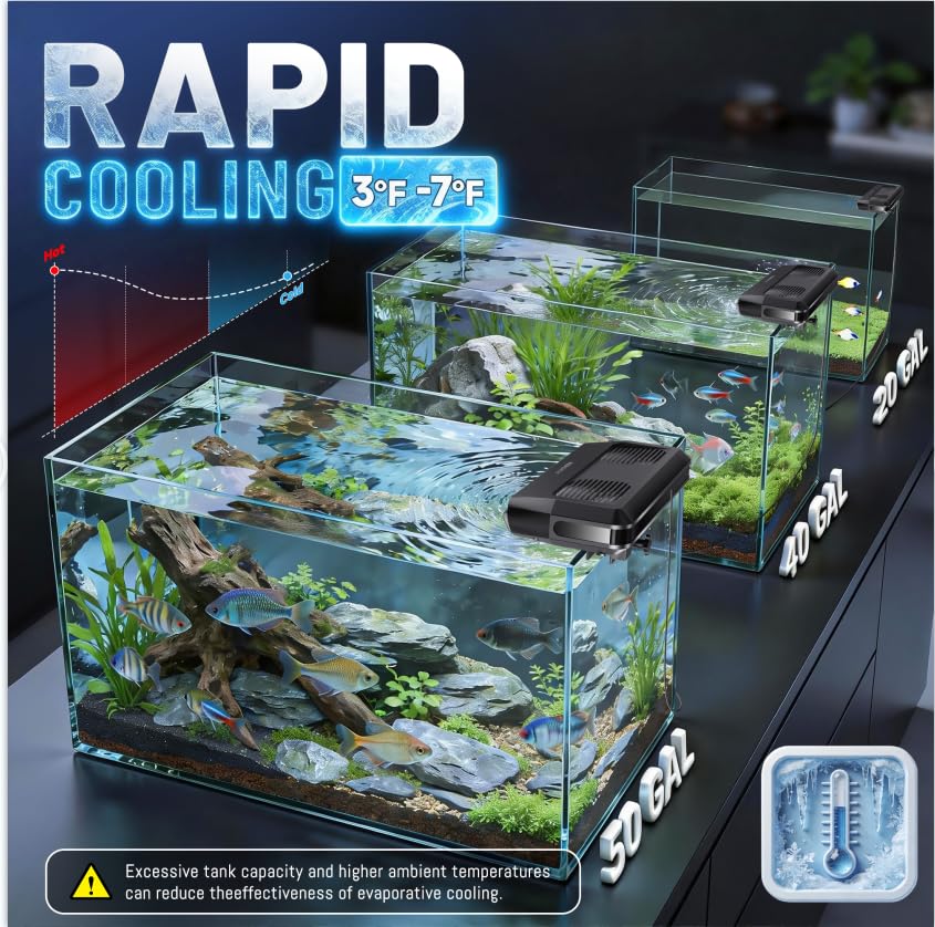 Aquarium Fan, Ultra-Quiet Fish - Planted Aquarium Freshwater ulasan dan harga