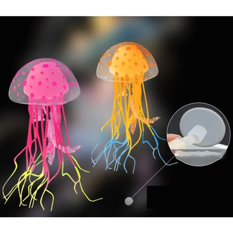 Artificial Swim Luminous Jelly - Aquarium Planted Tank Substrate ulasan dan harga