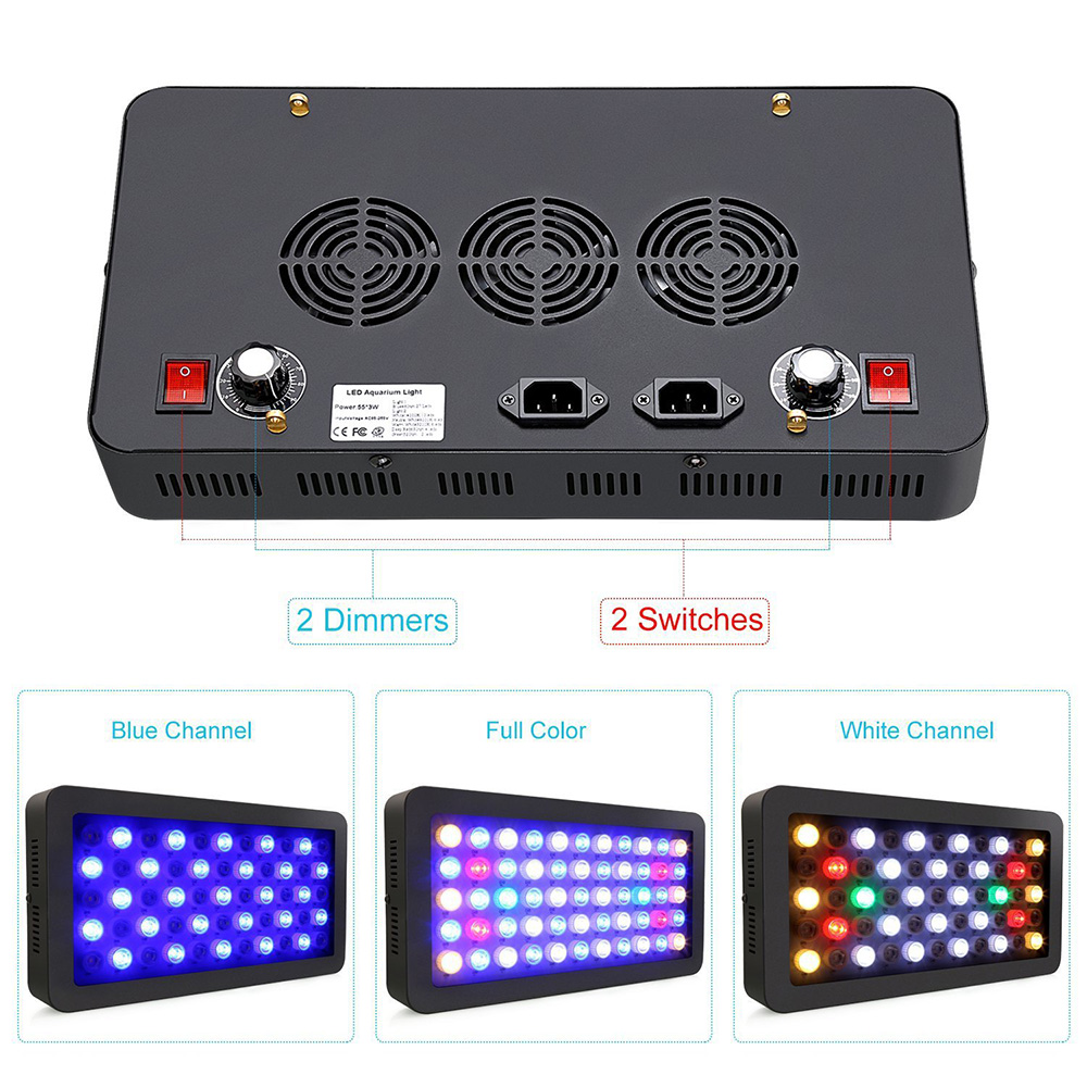 165W LED Aquariums Light Dimma - Planted Aquarium Freshwater ulasan dan harga