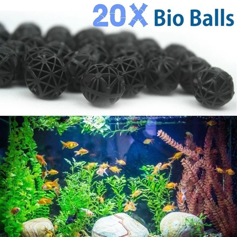 20Pcs 16mm Aquarium Bio Balls  - Planted Aquarium Freshwater ulasan dan harga